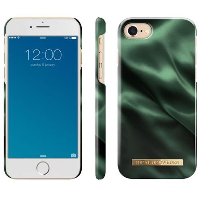 iDeal of Sweden - iPhone SE (2022) / SE (2020) / 8 / 7 / 6S / 6 Hülle - Printed Case - Emerald Satin