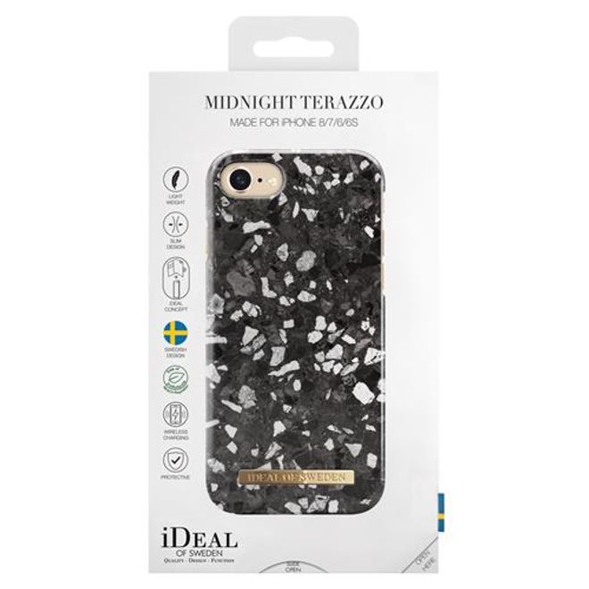 iDeal of Sweden - iPhone SE (2022) / SE (2020) / 8 / 7 / 6S / 6 Hülle - Printed Case - Midnight Terazzo