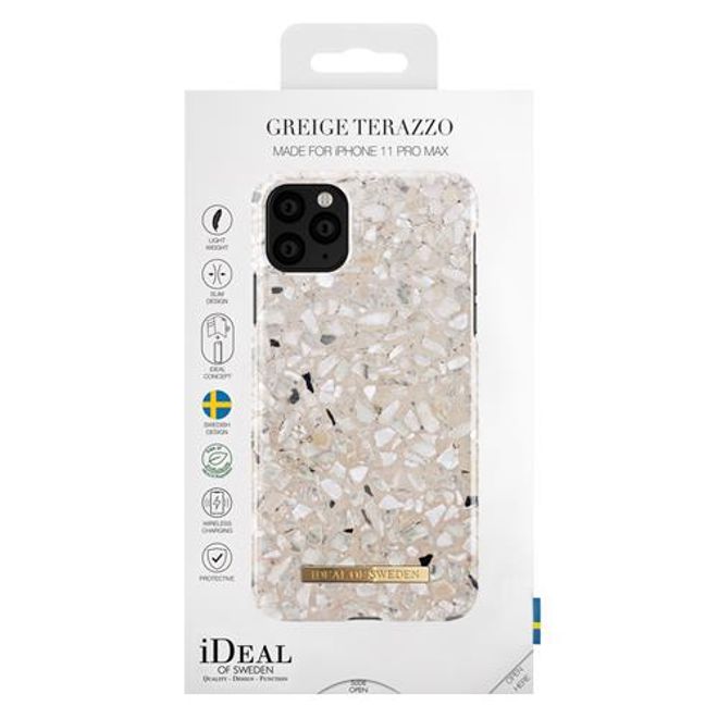 iDeal of Sweden - iPhone 11 Pro Max Hülle - Printed Case - Greige Terazzo