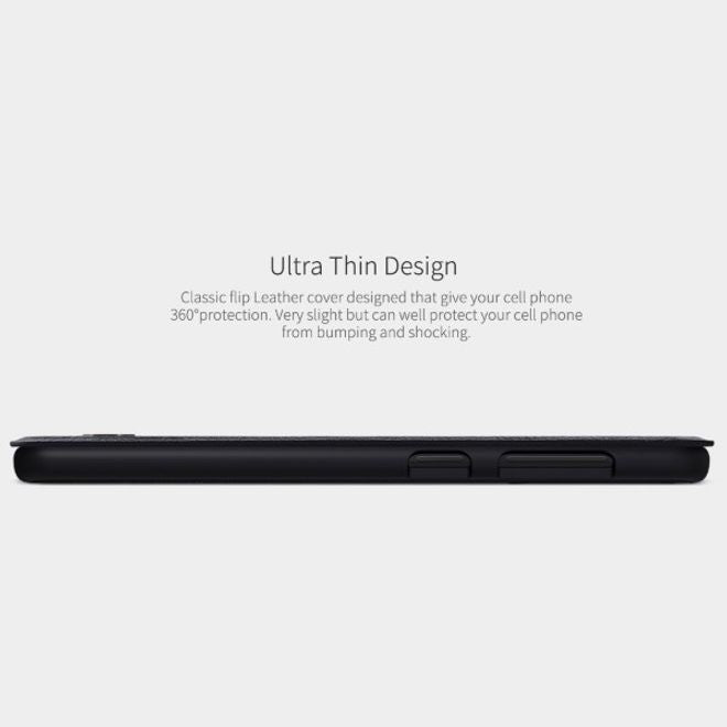 Nillkin - Samsung Galaxy A50s Hülle - Leder Book Case - Qin Series - schwarz