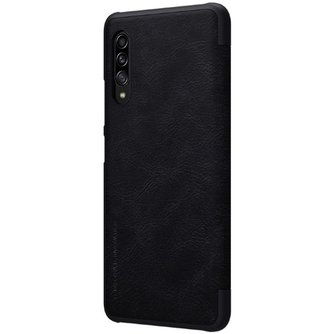 Nillkin - Samsung Galaxy A90 5G Hülle - Leder Book Case - Qin Series - schwarz