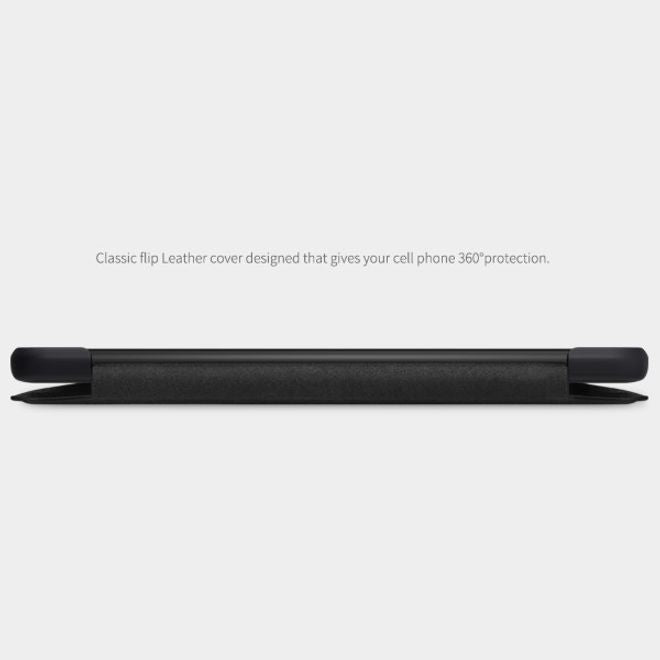 Nillkin - Samsung Galaxy A90 5G Hülle - Leder Book Case - Qin Series - schwarz