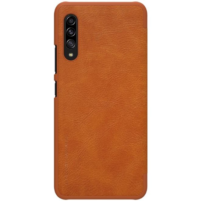 Nillkin - Samsung Galaxy A90 5G Hülle - Leder Book Case - Qin Series - braun