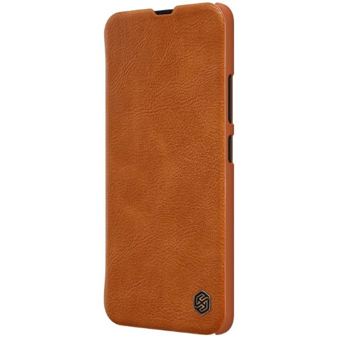 Nillkin - Samsung Galaxy A90 5G Hülle - Leder Book Case - Qin Series - braun