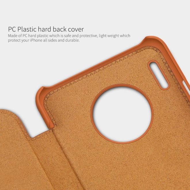 Nillkin - Huawei Mate 30 Hülle - Leder Book Case - Qin Series - rot