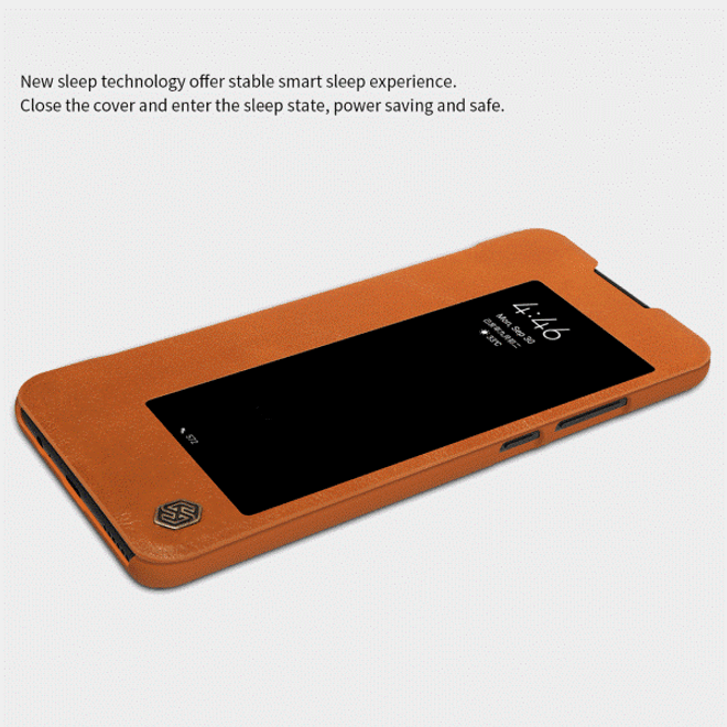 Nillkin - Huawei Mate 30 Hülle - Leder Book Case - Qin Series - braun