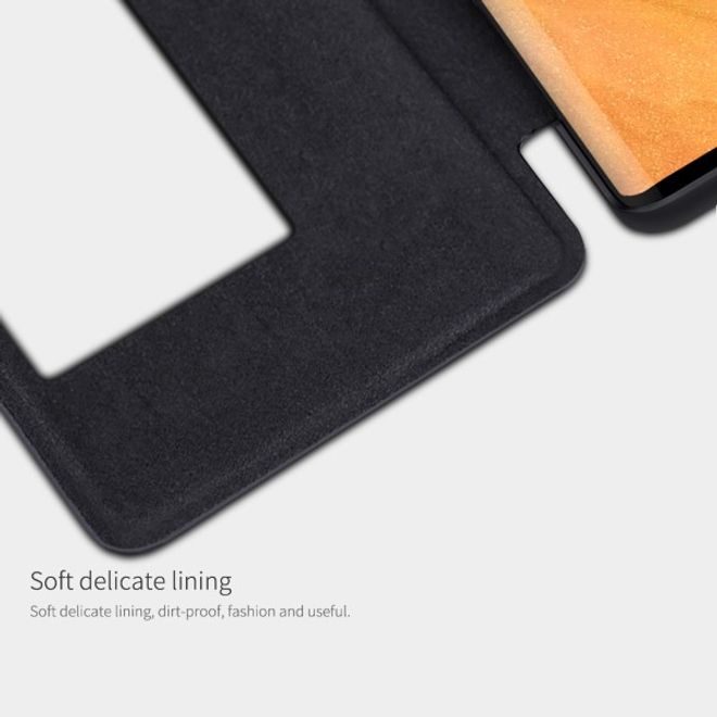 Nillkin - Huawei Mate 30 Pro Hülle - Leder Book Case - Qin Series - schwarz
