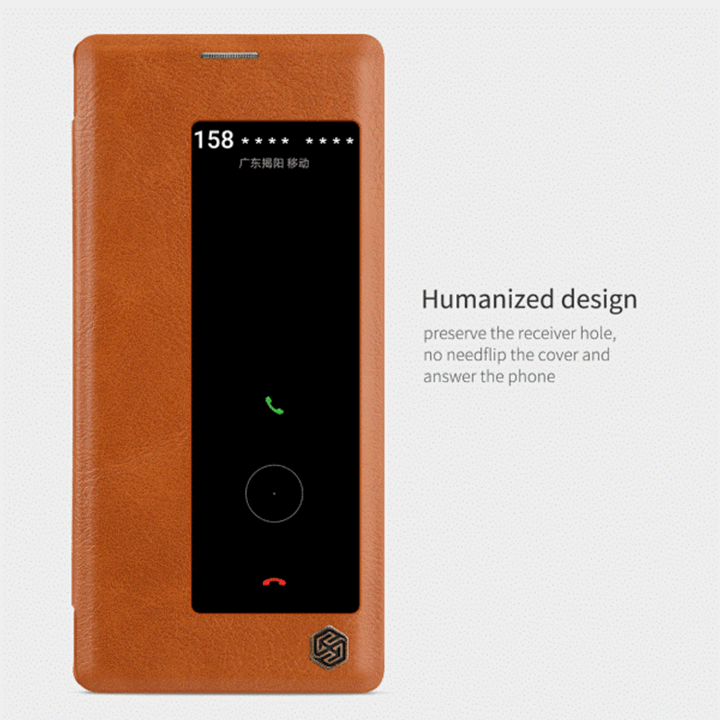 Nillkin - Huawei Mate 30 Pro Hülle - Leder Book Case - Qin Series - rot