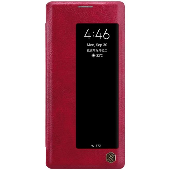 Nillkin - Huawei Mate 30 Pro Hülle - Leder Book Case - Qin Series - rot