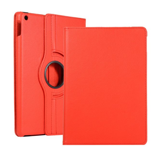 iPad 10.2 Hülle - 360° rotierbares Case aus Leder - rot