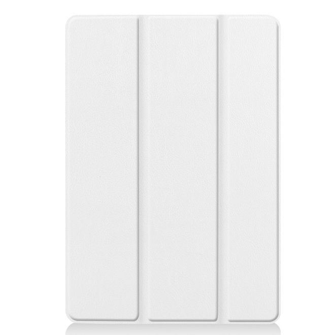 Étui pour iPad 10,2 pouces - Étui en cuir à trois volets - Blanc