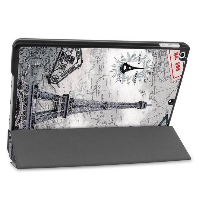 Étui pour iPad 10,2 pouces - Étui en cuir à trois volets - Paris