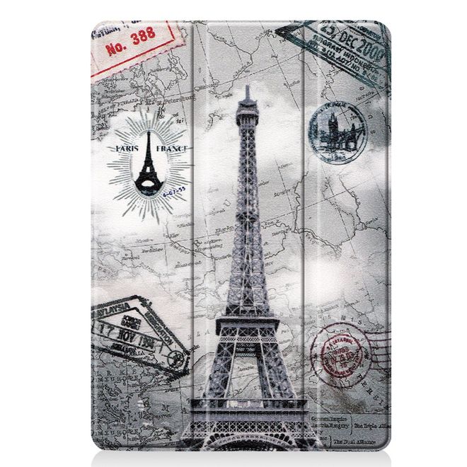 Étui pour iPad 10,2 pouces - Étui en cuir à trois volets - Paris