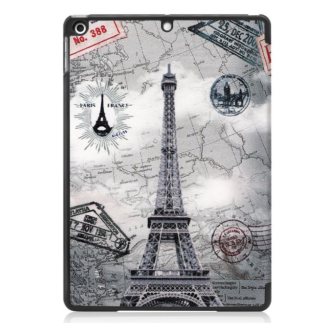 Étui pour iPad 10,2 pouces - Étui en cuir à trois volets - Paris