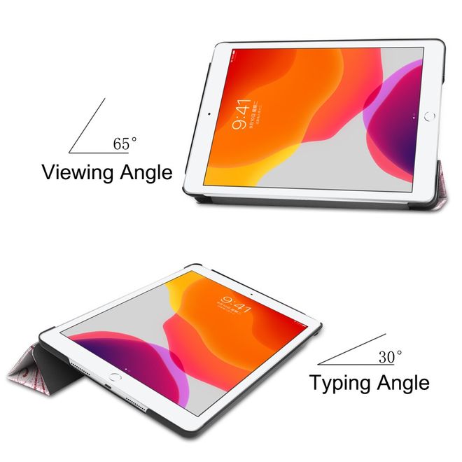 Étui pour iPad 10.2 - Étui en cuir à trois volets - Frais