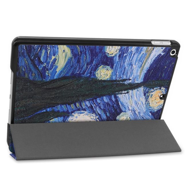 iPad 10.2 Case - Tri-fold Leather Case - Painting