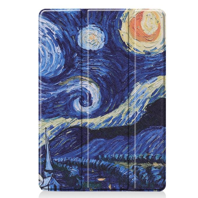 iPad 10.2 Case - Tri-fold Leather Case - Painting