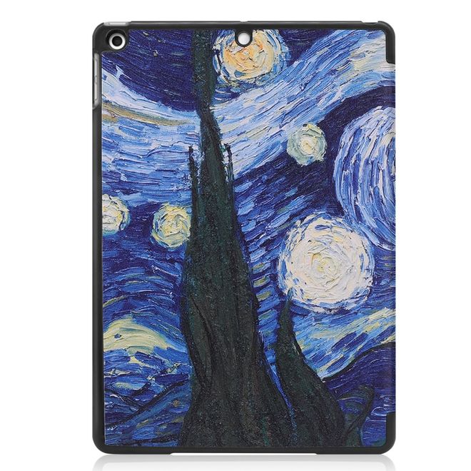 iPad 10.2 Case - Tri-fold Leather Case - Painting