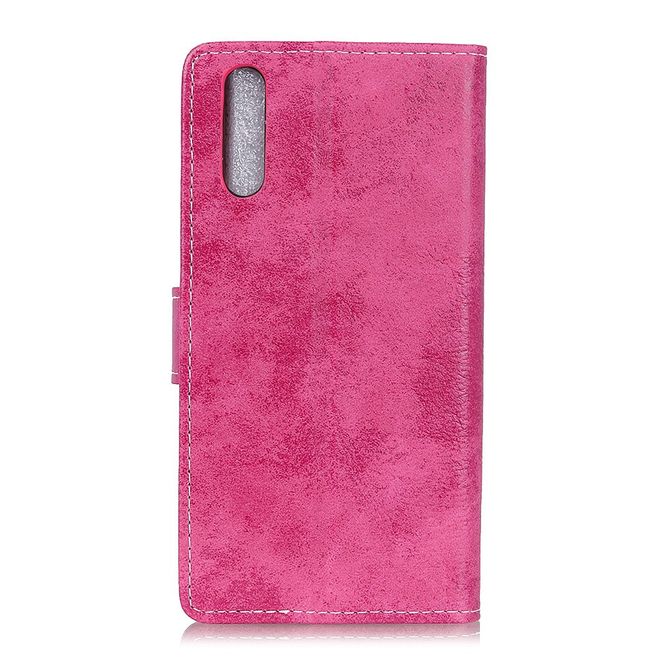 Samsung Galaxy A90 5G Handyhülle - Vintage Leder Bookcover Series - rosa