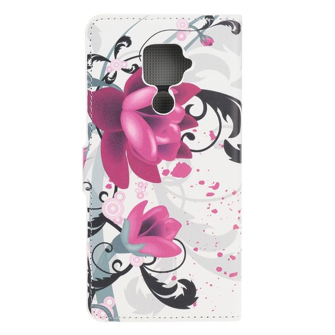 Huawei Mate 30 Lite Handy Hülle - Leder Bookcover Image Series - Lotusblüte