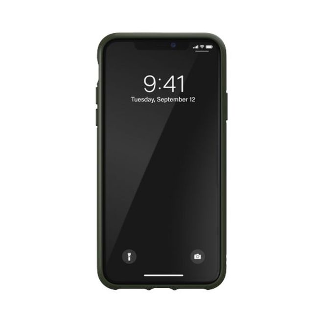 Adidas - iPhone 11 Pro Max Hülle - Camo Woman Backcover mit Logo und Streifen - grün/weiss