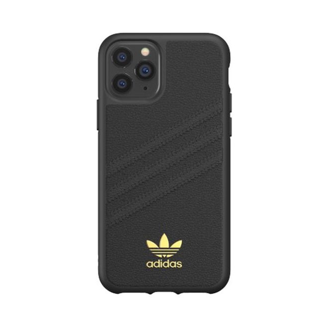 Adidas - iPhone 11 Pro Hülle - PU Premium Backcover mit Logo und Streifen - schwarz