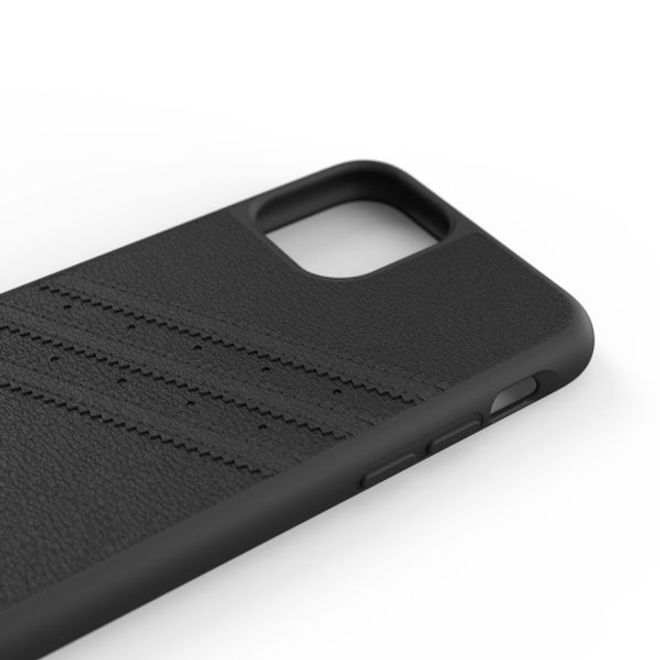 Adidas - iPhone 11 Pro Hülle - PU Premium Backcover mit Logo und Streifen - schwarz