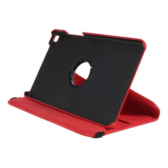 Samsung Galaxy Tab A 8.0 (2019) Hülle - 360° rotierbares Case aus Leder - rot