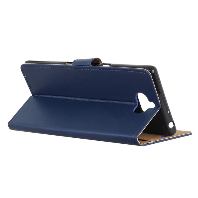 Sony Xperia 8 Handy Hülle - Classic II Leder Bookcover Series - blau