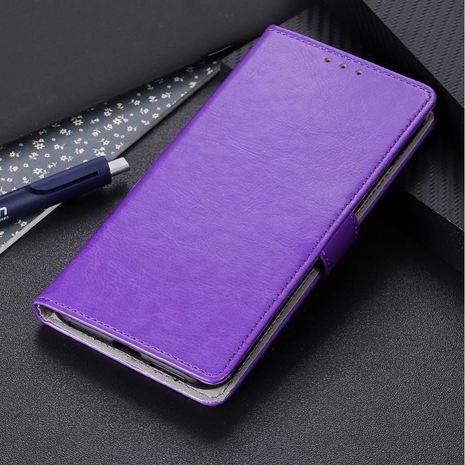 Xiaomi Mi 9 Lite Handyhülle - Crazy Horse Leder Bookcover Series - purpur