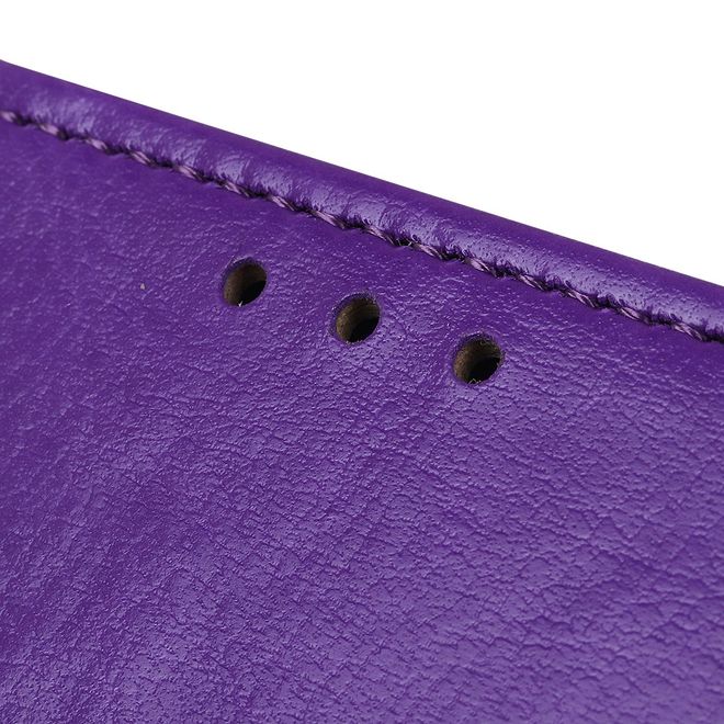 Xiaomi Mi 9 Lite Handyhülle - Crazy Horse Leder Bookcover Series - purpur