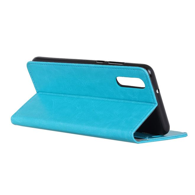 Xiaomi Mi 9 Lite Handyhülle - Crazy Horse Leder Bookcover Series - blau