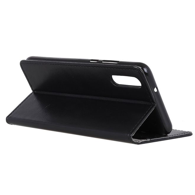 Xiaomi Mi 9 Lite Handyhülle - Crazy Horse Leder Bookcover Series - schwarz