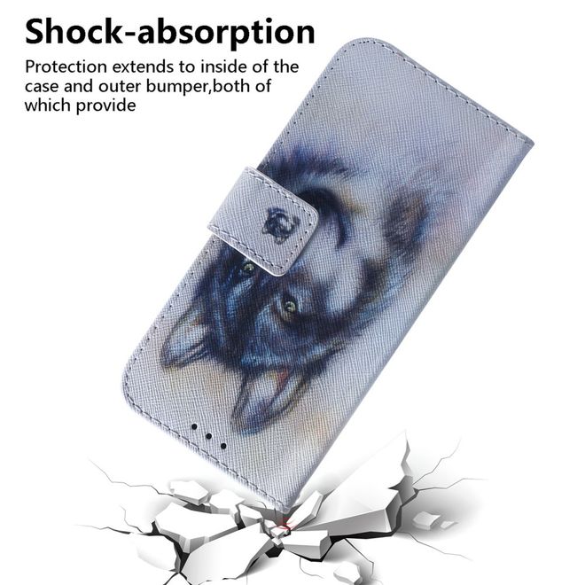 Xiaomi Mi 9 Lite Handy Hülle - Leder Bookcover Image Series - Wolf