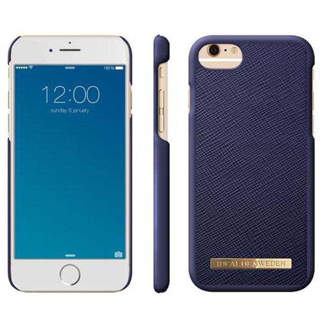 iDeal of Sweden - iPhone SE (2022) / SE (2020) / 8 / 7 / 6S / 6 Hülle - Fashion Case Saffiano - navy