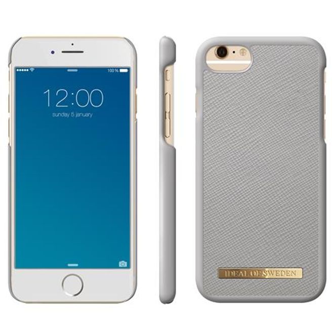 iDeal of Sweden - iPhone SE (2022) / SE (2020) / 8 / 7 / 6S / 6 Hülle - Fashion Case Saffiano - hellgrau