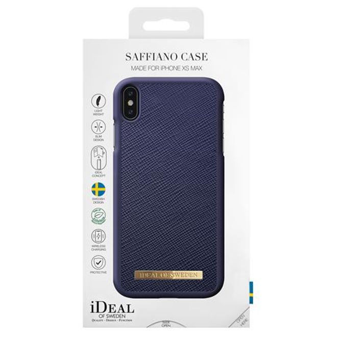 iDeal of Sweden - iPhone XS Max case - Fashion Case Saffiano - navy