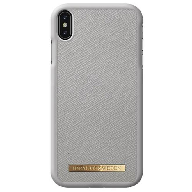iDeal of Sweden - iPhone XS Max case - Fashion Case Saffiano - light gray