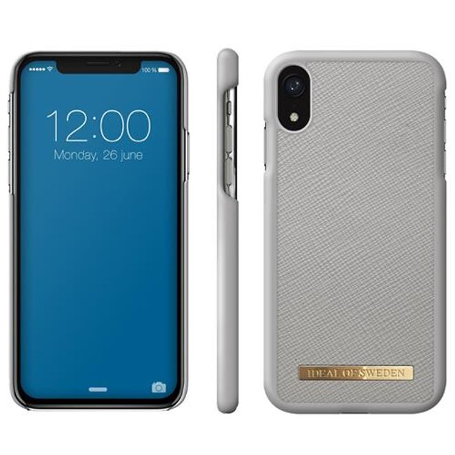 iDeal of Sweden - iPhone XR Hülle - Fashion Case Saffiano - hellgrau