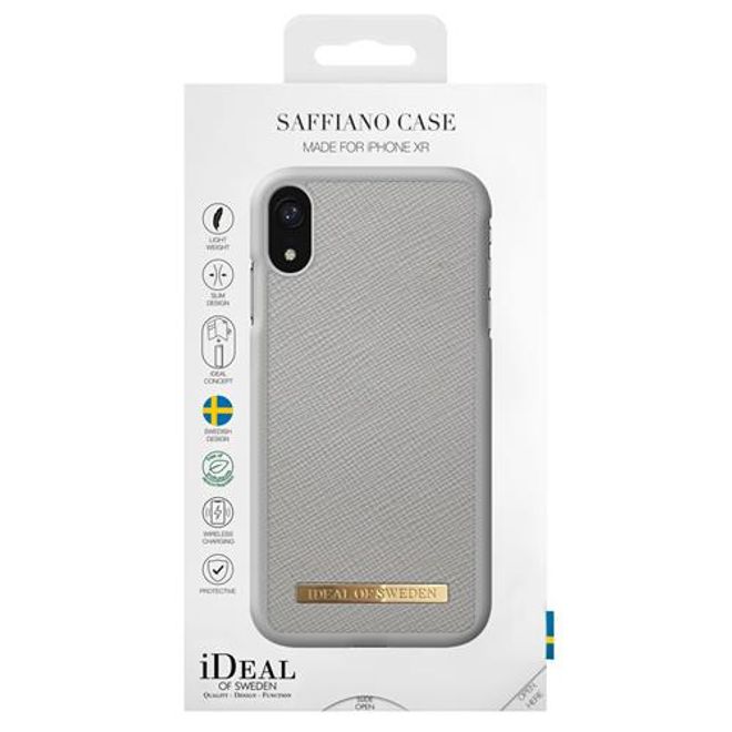 iDeal of Sweden - iPhone XR Hülle - Fashion Case Saffiano - hellgrau