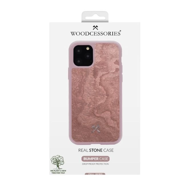 WOODCESSORIES - iPhone 11 Pro Max Hülle - Stone Series - Canyon Red