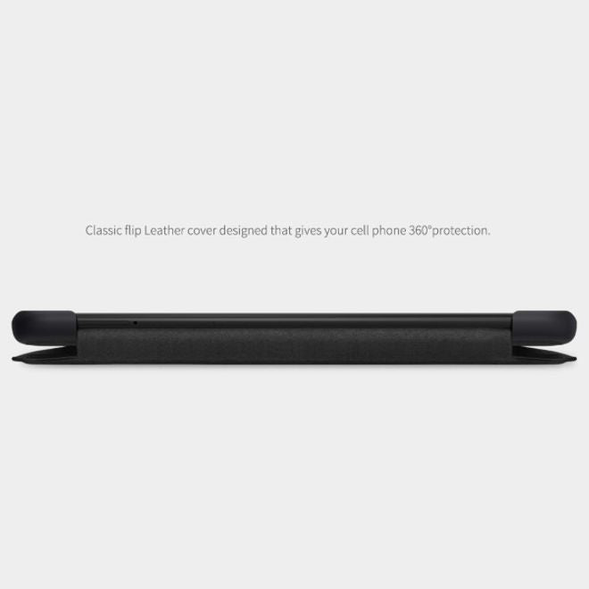Nillkin - Xiaomi Mi 9 Pro Hülle - Leder Book Case - Qin Series - schwarz