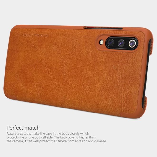 Nillkin - Xiaomi Mi 9 Pro Hülle - Leder Book Case - Qin Series - rot