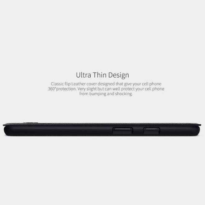 Nillkin - OnePlus 7T Hülle - Leder Book Case - Qin Series - rot