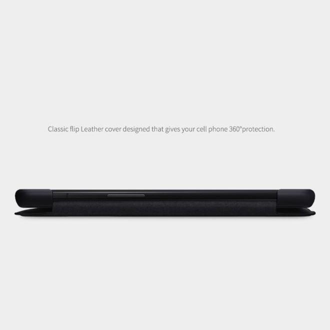 Nillkin - OnePlus 7T Hülle - Leder Book Case - Qin Series - rot