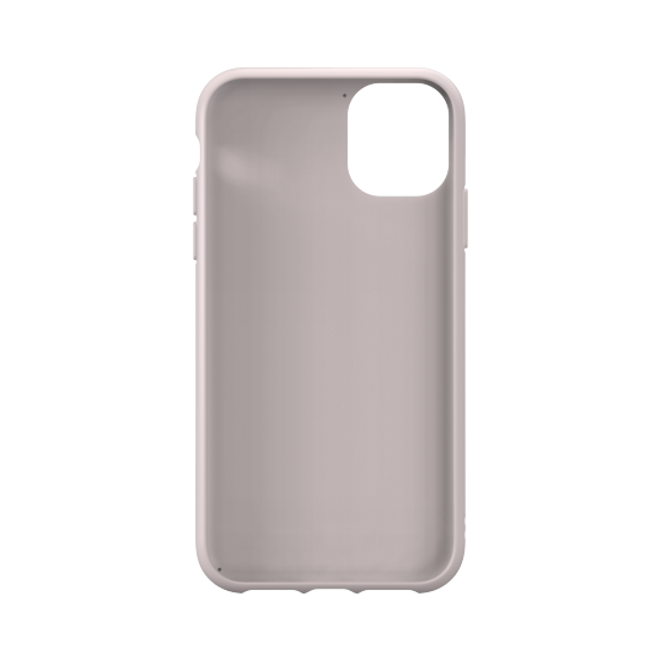 Adidas - iPhone 11 Hülle - PU Woman Backcover mit Logo und Streifen - pink/silver