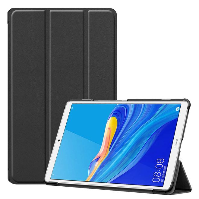 Huawei MediaPad M6 8.4 Hülle - Dreifach faltbares Leder Case - schwarz