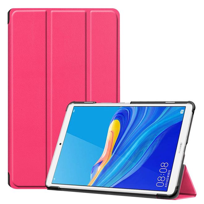 Huawei MediaPad M6 8.4 Hülle - Dreifach faltbares Leder Case - rosa