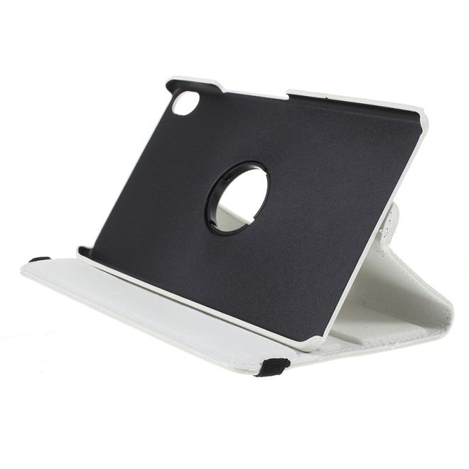 Huawei MediaPad M6 8.4 Hülle - 360° rotierbares Case aus Leder - weiss