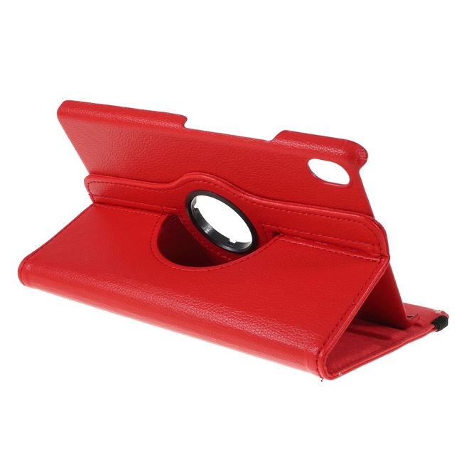 Huawei MediaPad M6 8.4 Hülle - 360° rotierbares Case aus Leder - rot